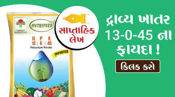 દ્રાવ્ય ખાતર 13-0-45 ના ફાયદા !