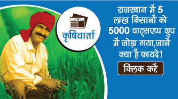 राजस्थान में 5 लाख किसानों को 5000 वाट्सएप्प ग्रुप में जोड़ा गया,जानें क्या हैं फायदे!  