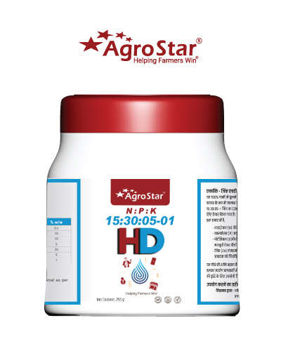 Agrostar NPK HD (15:30:05:01)250 gm