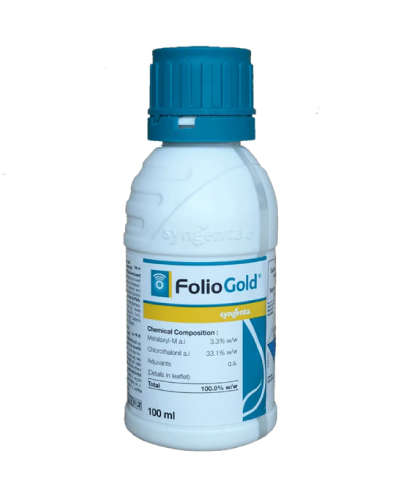 सिंजेंटा फोलिओ गोल्ड (मेटालॅक्सिल-एम 18.2% + क्लोरोथॅलोनिल 33.1% एससी) 250 मि.ली.