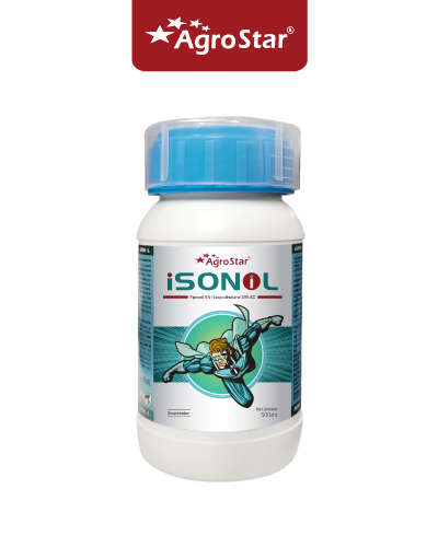 आयसोनिल (आयसोप्रोथालिन 28% + फिप्रोनिल 5% ईसी)- 250 मि.ली.