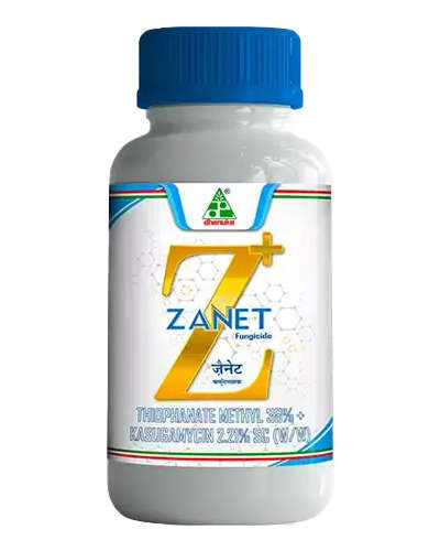 धानुका झॅनेट (थिओफेनेट मिथाइल 38 % + कासुगामायसिन 2.21 %एससी) 400 मिली