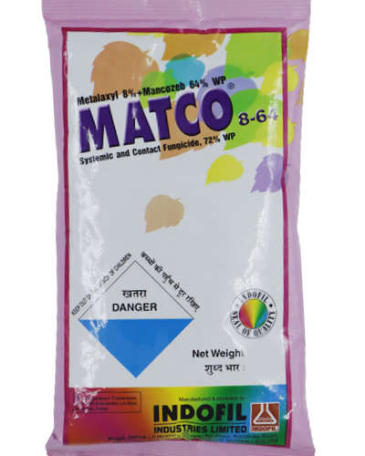 MATCO (Metalaxyl 8% WP+Mancozeb 64%) 500 Gm