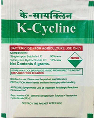 के-साइक्लिन (स्ट्रेप्टोमाइसिन सल्फेट 90%+ टेट्रासाइक्लिन हाइड्रोक्लोराइड 10%) 6 ग्राम