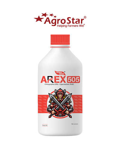 अ‍ॅरेक्स -505 (क्लोरपायरीफॉस50% + साइपरमेथ्रिन 5% ईसी) (250 मिली)