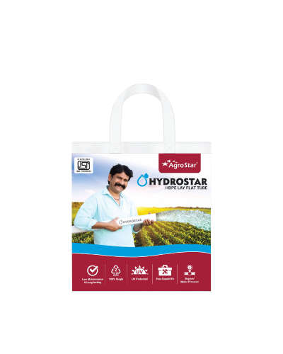 हाइड्रोस्टार  (ISI) एचडीपीई ले फ्लैट पाइप 110 मिमी (4")  X 60 मीटर