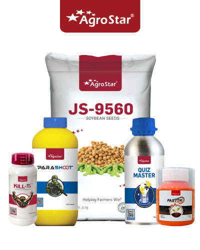 Soybean JS 9560 (30 Kg) Seed & CPCN Combo KIT 2024