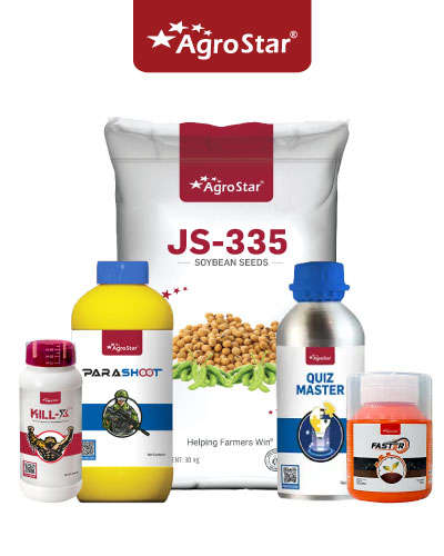 Soybean JS 335 (30 Kg) Seed & CPCN Combo KIT 2024          