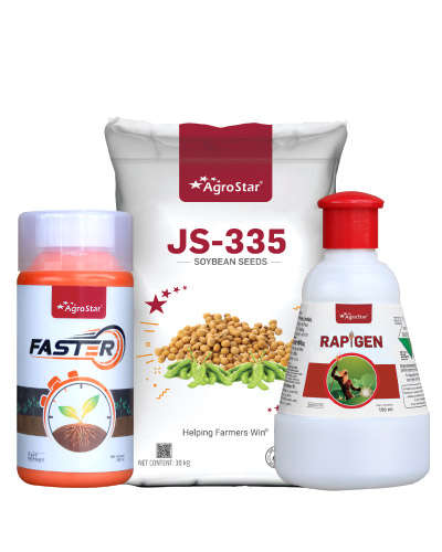 Soyabean JS 335 TL  (30 Kg)   Seed + CP-CN (1Acre) Combo KIT 2026