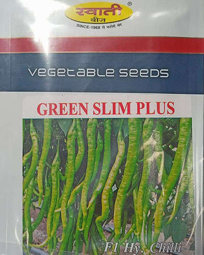 Swati Green Slim Chilli (10g) Seeds