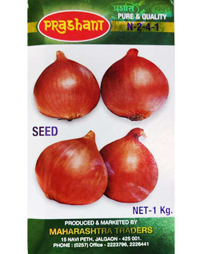 Prashant Seeds Prashant Onion N241 1kg Seeds Agrostar