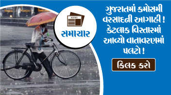 ગુજરાતમાં કમોસમી વરસાદની આગાહી ! કેટલાક વિસ્તારમાં આવ્યો વાતાવરણમાં પલટો !