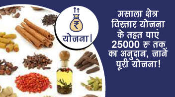 मसाला क्षेत्र विस्तार योजना के तहत पाएं 25000 रु० तक का अनुदान, जानें पूरी योजना!