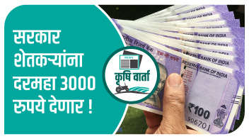 सरकार शेतकऱ्यांना दरमहा 3000 रुपये देणार!