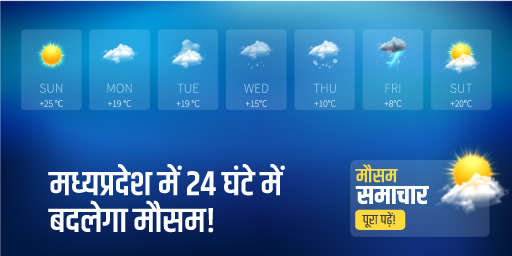 मध्यप्रदेश में 24 घंटे में बदलेगा मौसम!