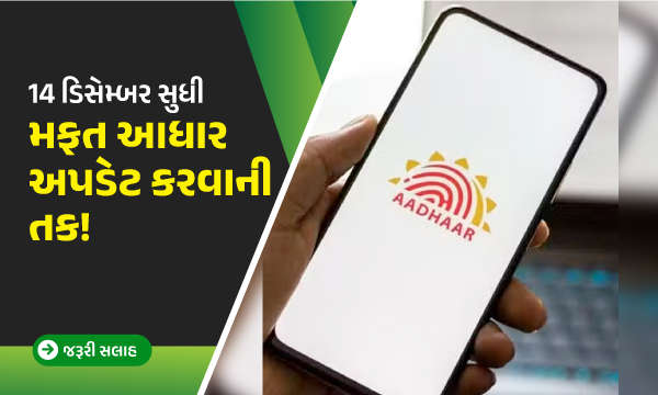 14 ડિસેમ્બર સુધી મફત આધાર અપડેટ કરવાની તક!