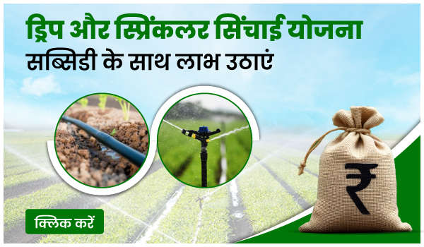 ड्रिप और स्प्रिंकलर सिंचाई योजना – सब्सिडी के साथ लाभ उठाएं