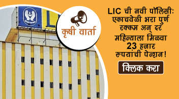 "LIC  नवी पॉलिसी : एकाचवेळी भरा पुर्ण रक्कम अन् दर महिन्याला मिळवा २३ हजार रुपयांची पेन्शन!
"
